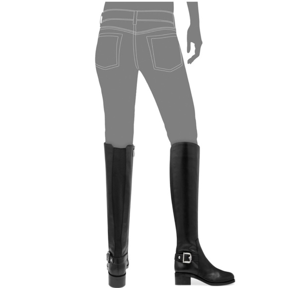 Vince Camuto Volero Black Leather Knee High Riding Boots size 6.5 - Picture 2 of 7